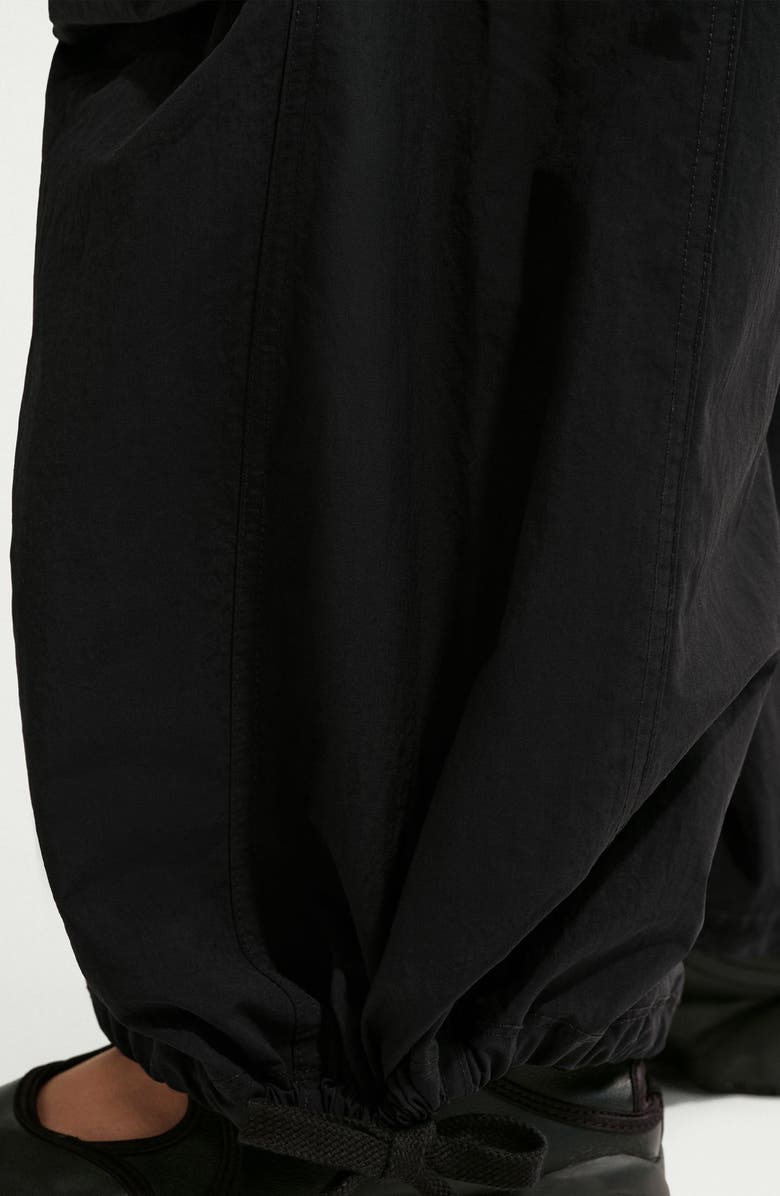 Nike Sportswear Loose Mid Rise Structured Pants, Alternate, color, Black/ Sail