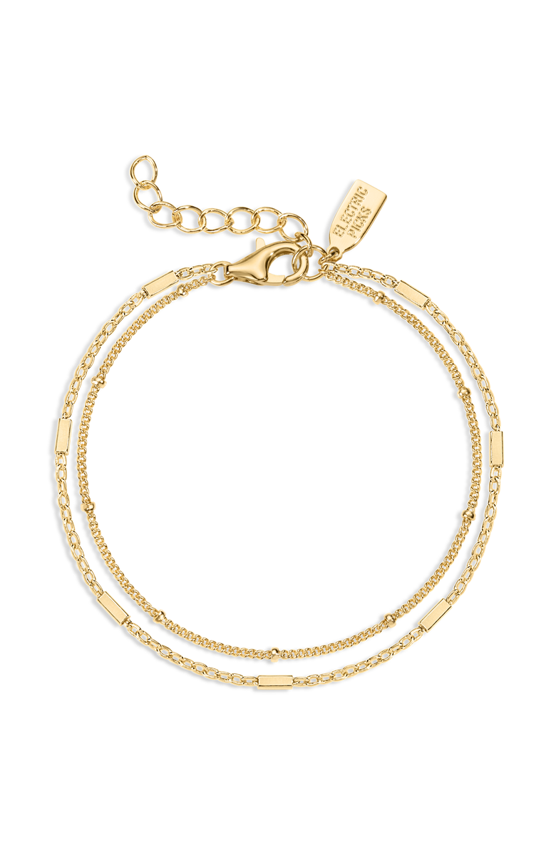 Electric Picks Double Take Bracelet, Main, color, Gold