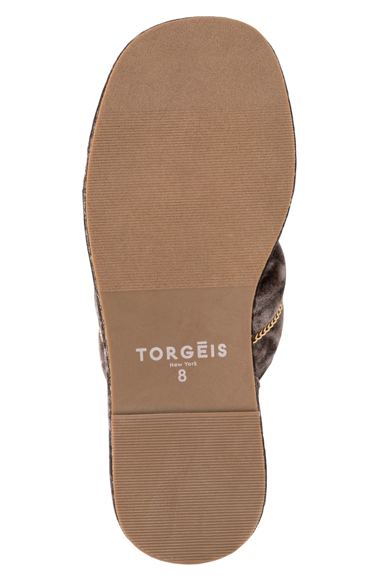 TORGEIS Cecilia Crisscross Strap Slipper, Alternate, color, Champagne