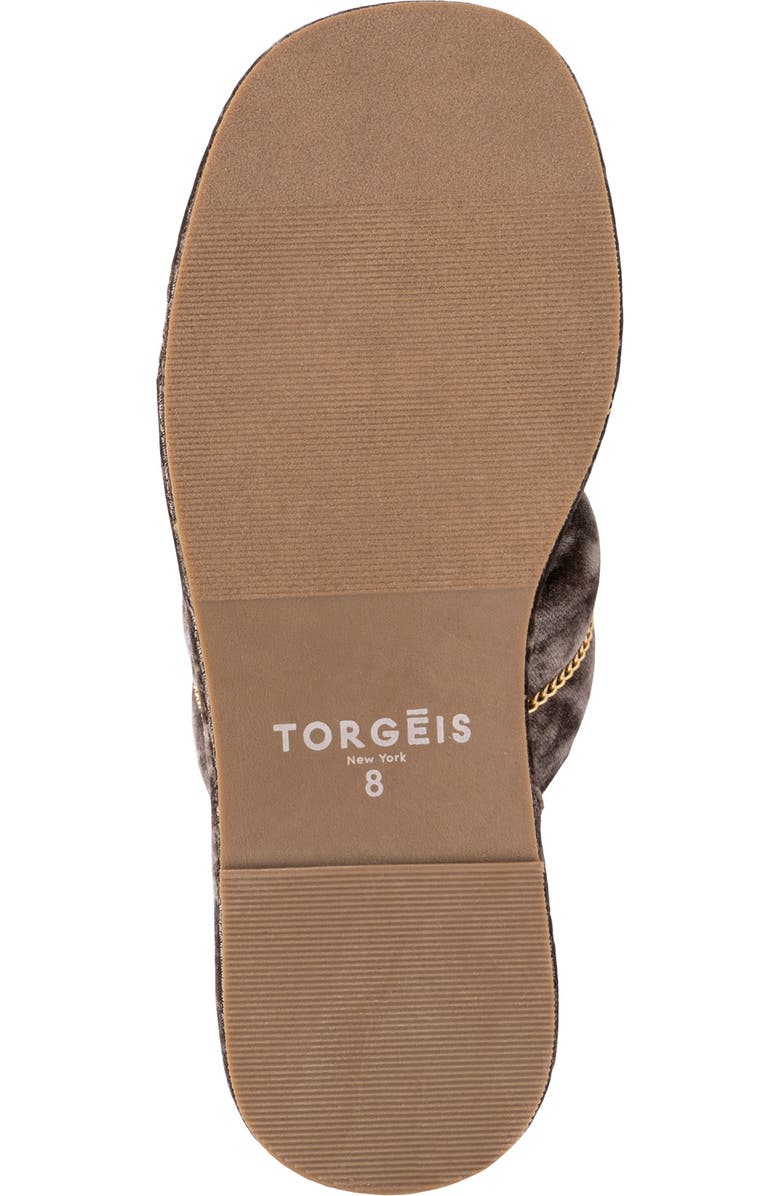 TORGEIS Cecilia Crisscross Strap Slipper, Alternate, color, Champagne