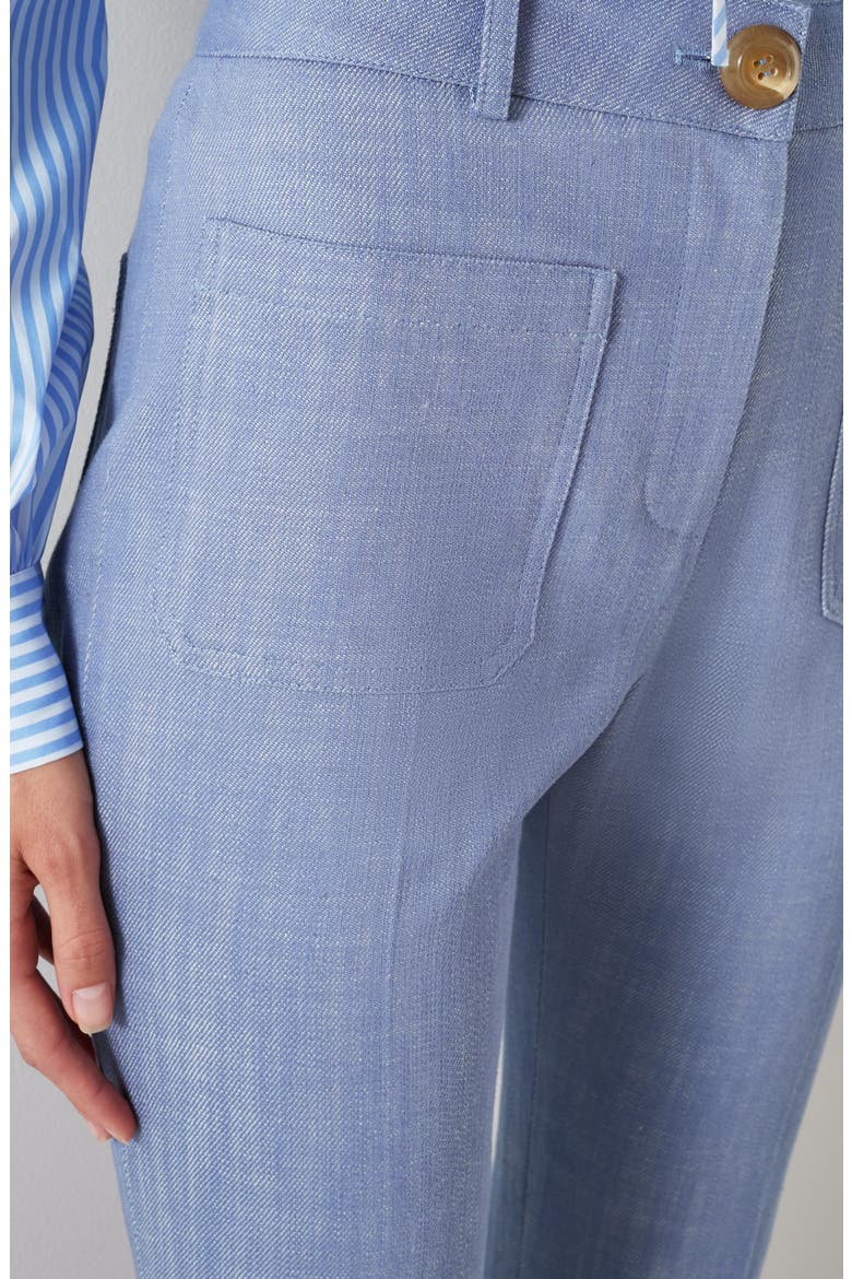 Avery Bootcut Pants, Alternate, color, BLUE-LIGHT BLUE