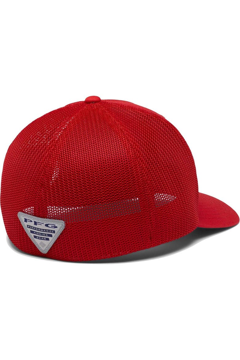 Men's Columbia Scarlet Nebraska Huskers PFG Hooks Flex Hat, Alternate, color, Scarlet