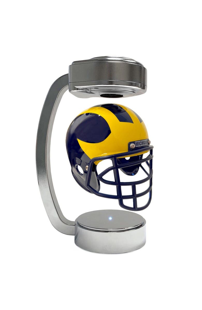 Pegasus Michigan Wolverines Chrome Base Mini Hover Helmet, Main, color, Navy