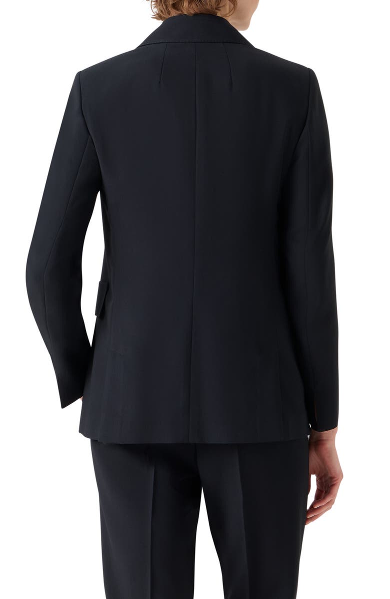 Akris Malik Wool Blend Jacket, Alternate, color, Black