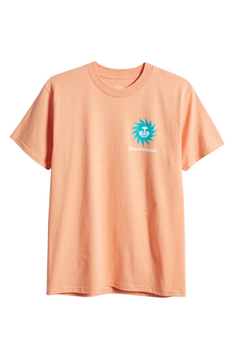 Obey Spiral Graphic T-Shirt, Alternate, color, 