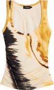 Desigual Printed Scoop Neck Tank