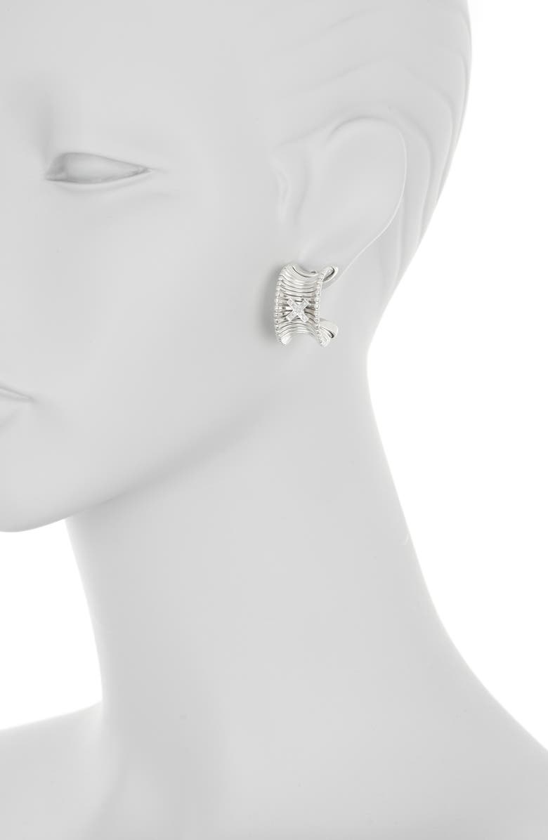 MESHMERISE Diamond Hoop Earrings - 0.08ct., Alternate, color,