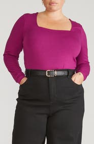 Universal Standard Valentine Liquid Jersey Top