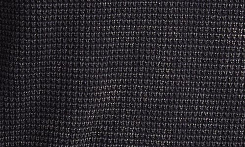 Lucky Brand Waffle Cotton & Linen Crewneck Sweater In Black