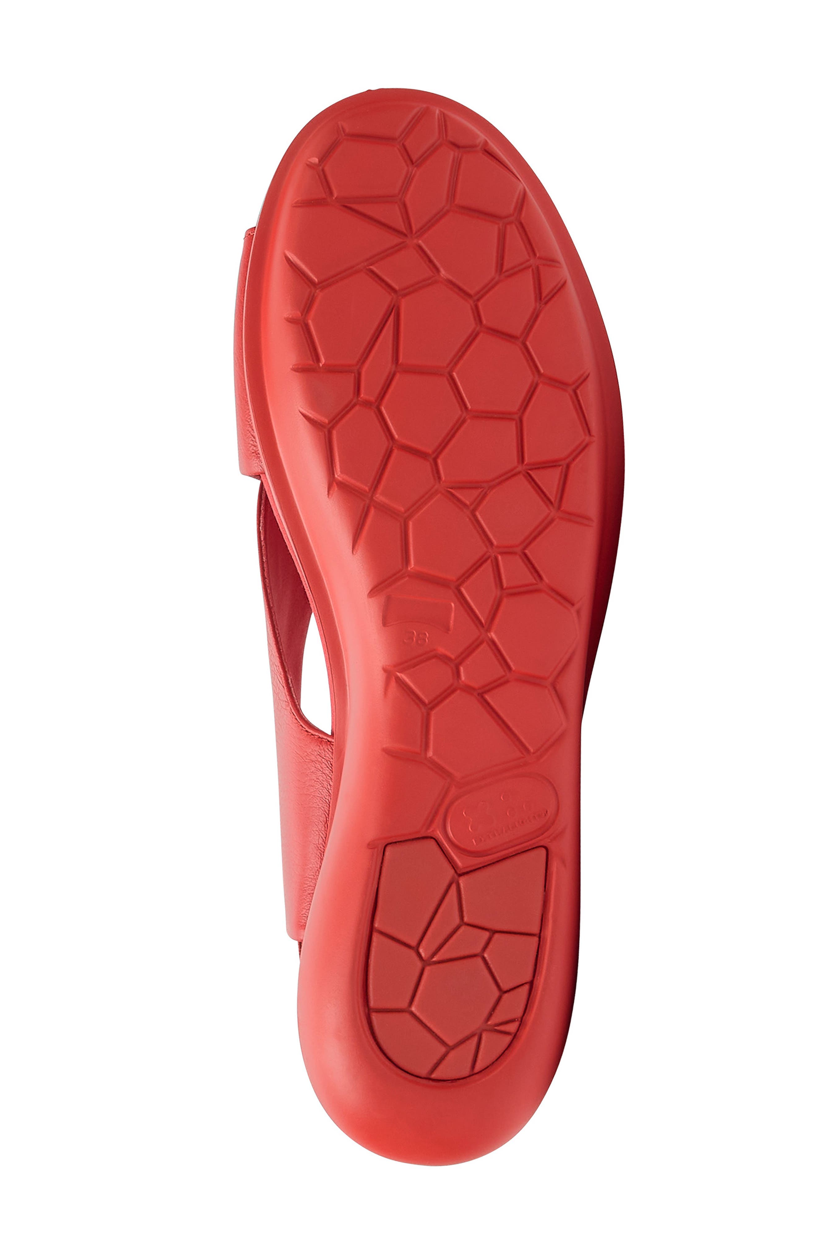 Camper Balloon Slingback Wedge Sandal, Alternate, color, Bright Red