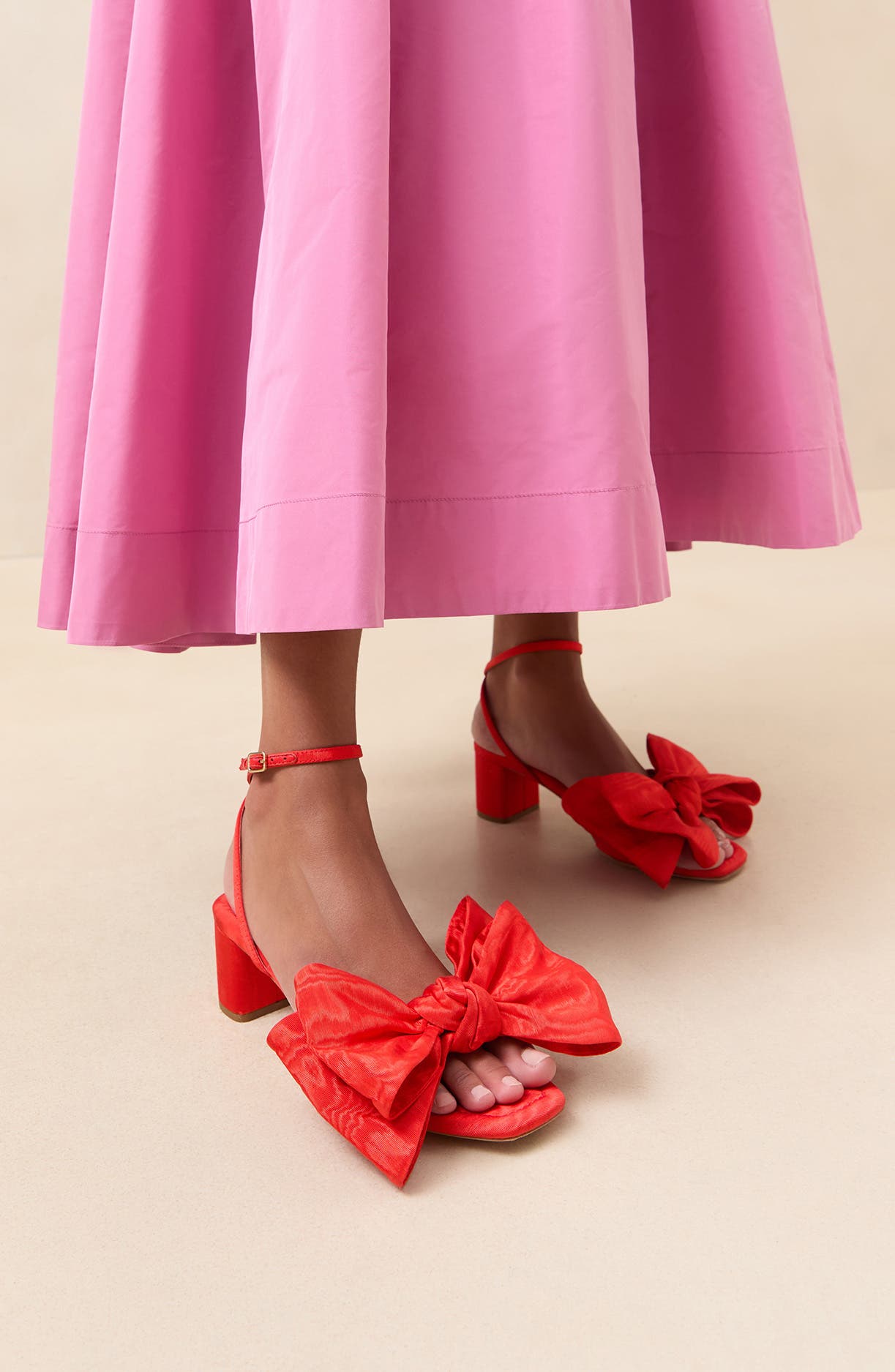 Loeffler Randall Carmen Ankle Strap Sandal, Alternate, color, Red