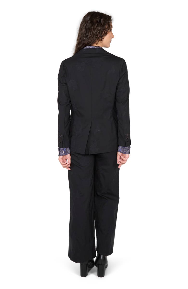 Lords of Harlech Julia Stretch Wool Tailored Blazer, Alternate, color, Black