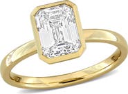 Julianna B. 2 CTW Lab Grown Diamond Emerald Ring 14k Gold