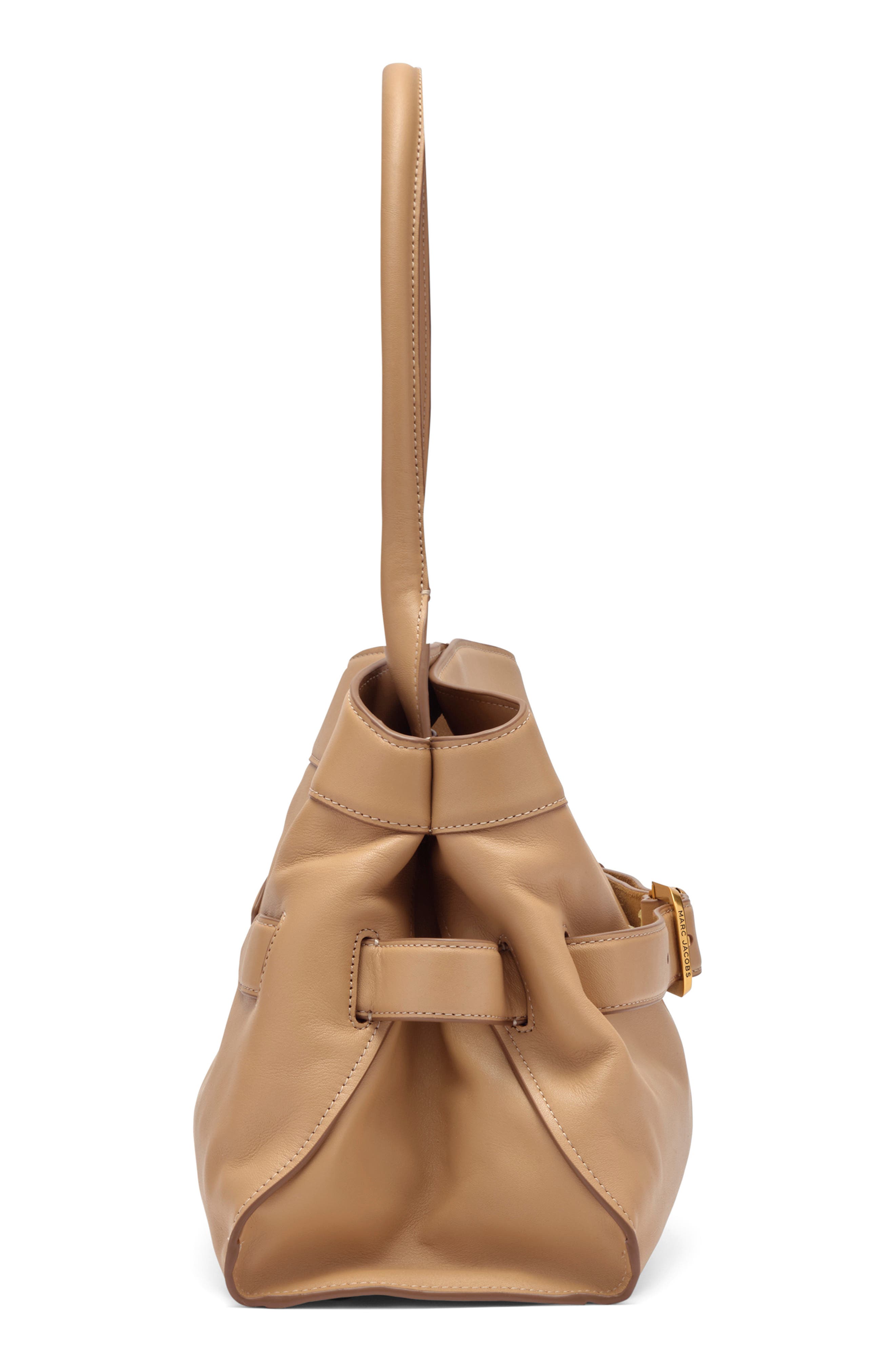 Dakota Leather Shoulder Satchel, Alternate, color, CAMEL
