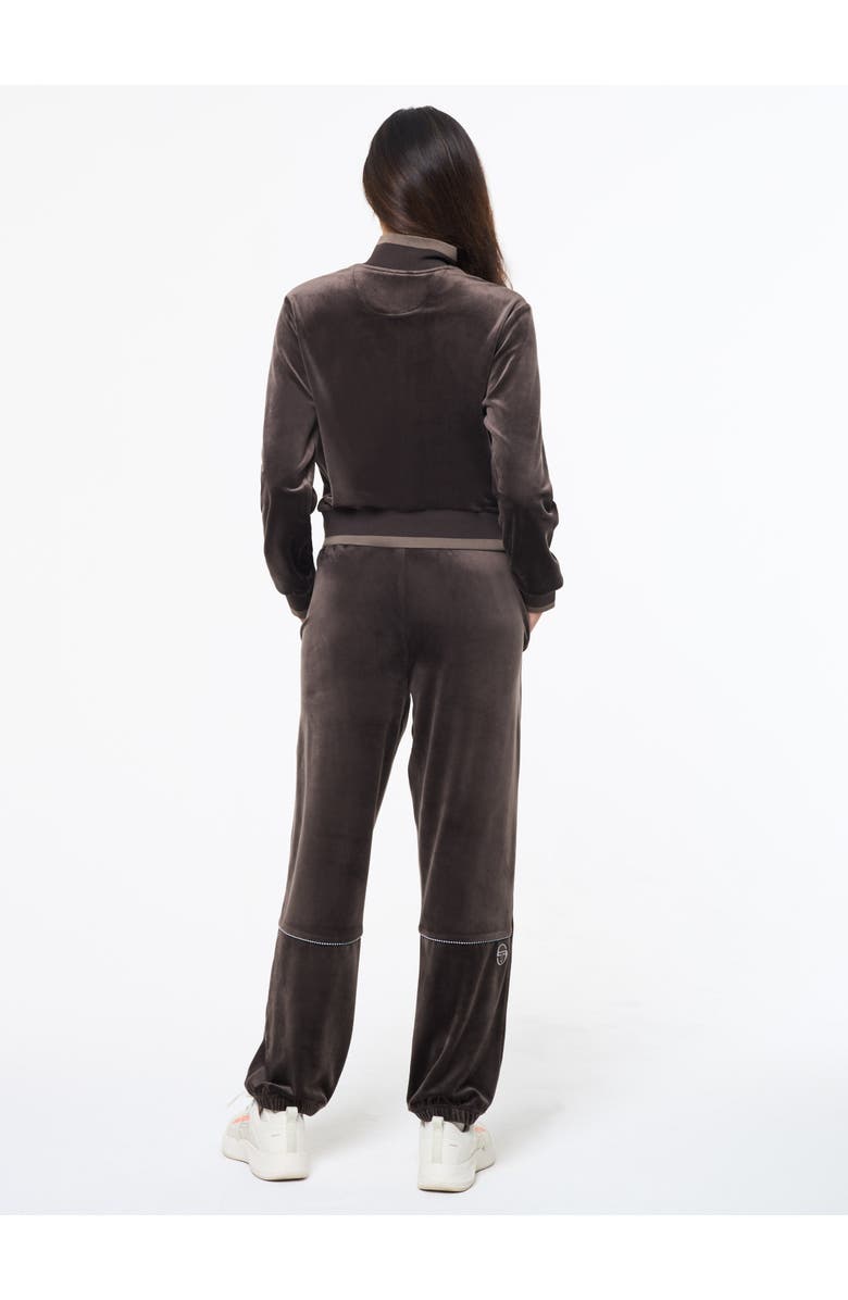 Sergio Tacchini Leta Velour Pant, Alternate, color, Mulch