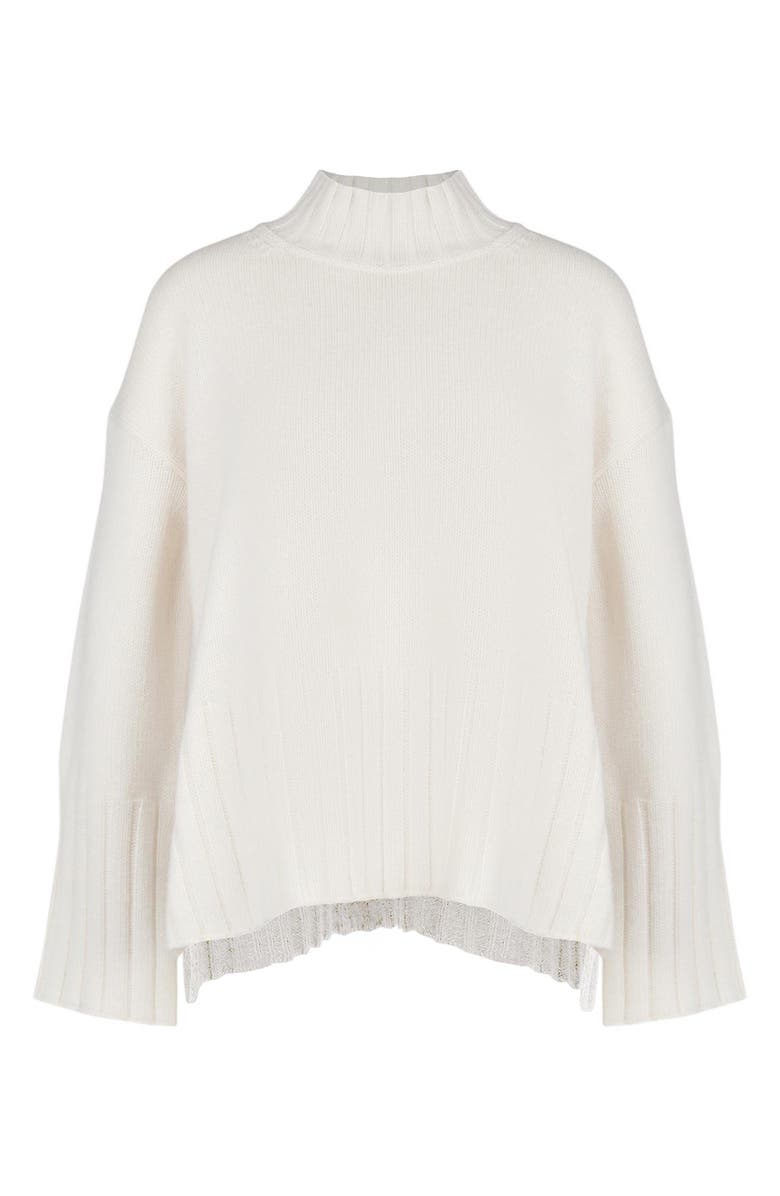 Barbour Winona Cotton & Wool Blend Funnel Neck Sweater, Alternate, color, 