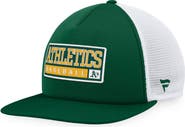 MAJESTIC Men's Majestic Green/White Oakland Athletics Foam Trucker Snapback Hat