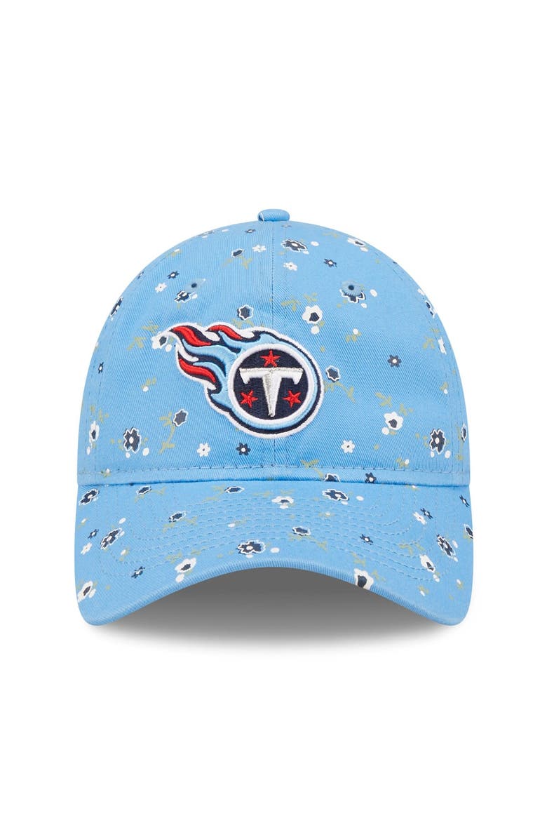 New Era Women's New Era Light Blue Tennessee Titans  Floral 9TWENTY Adjustable Hat, Alternate, color, 