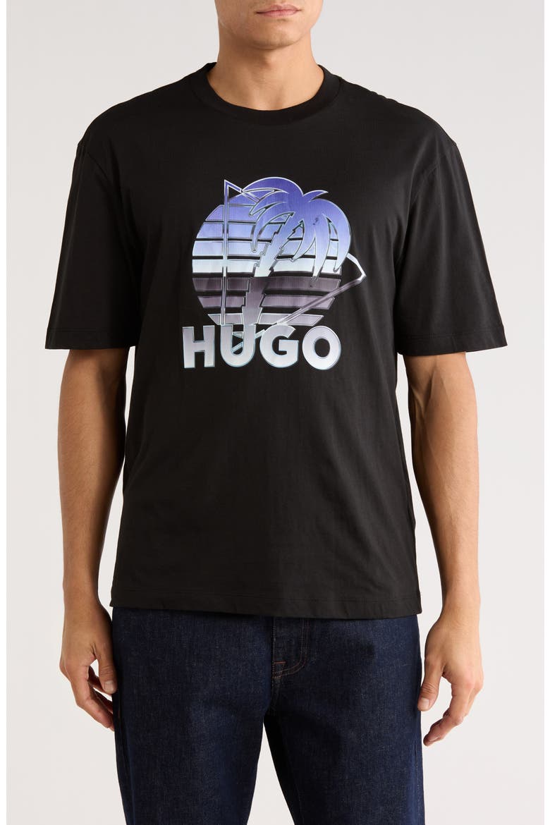 Neroe Logo Graphic T-Shirt, Main, color, BLACK