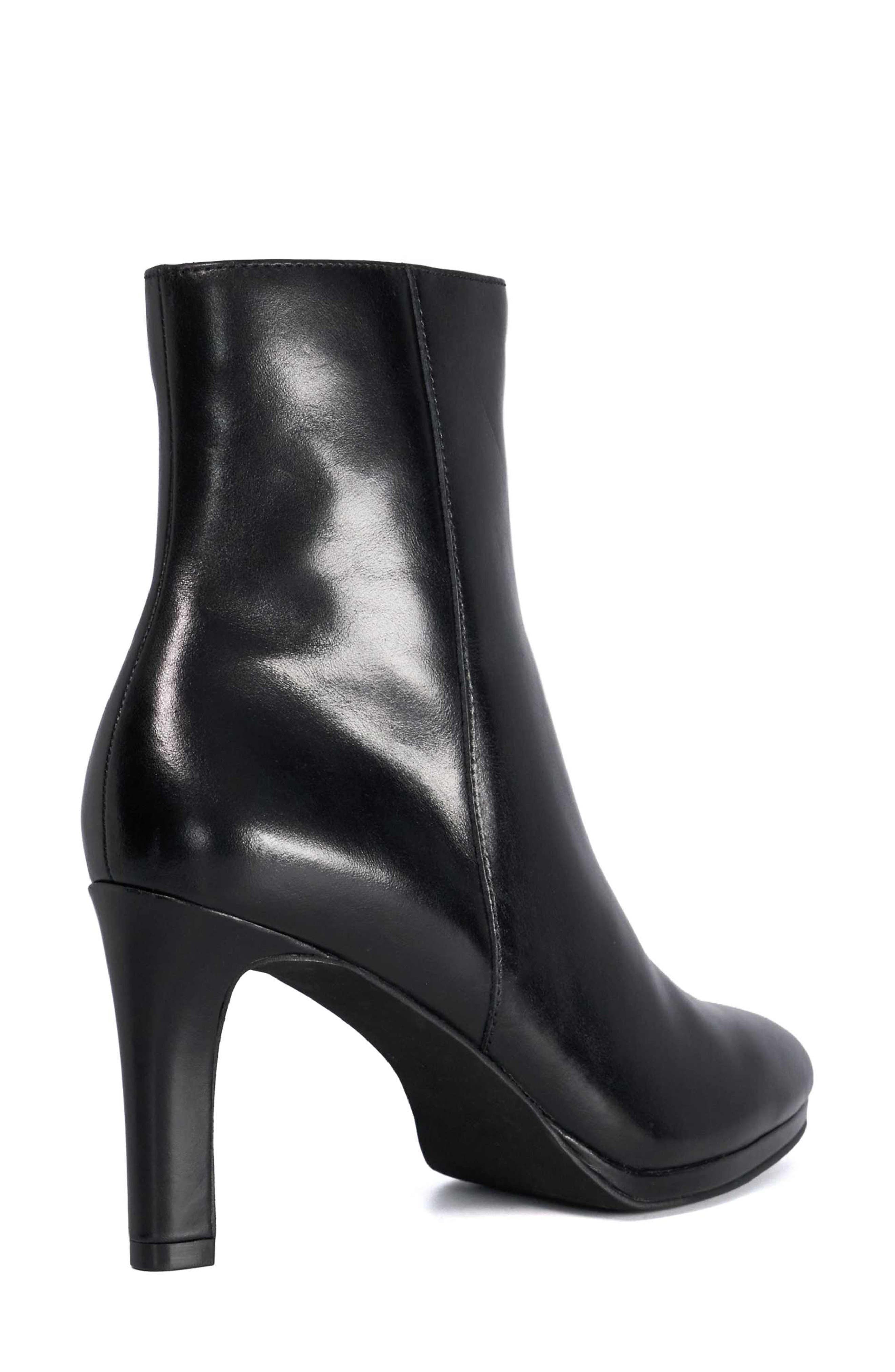 Olivvya Leather Ankle Boot, Alternate, color, BLACK