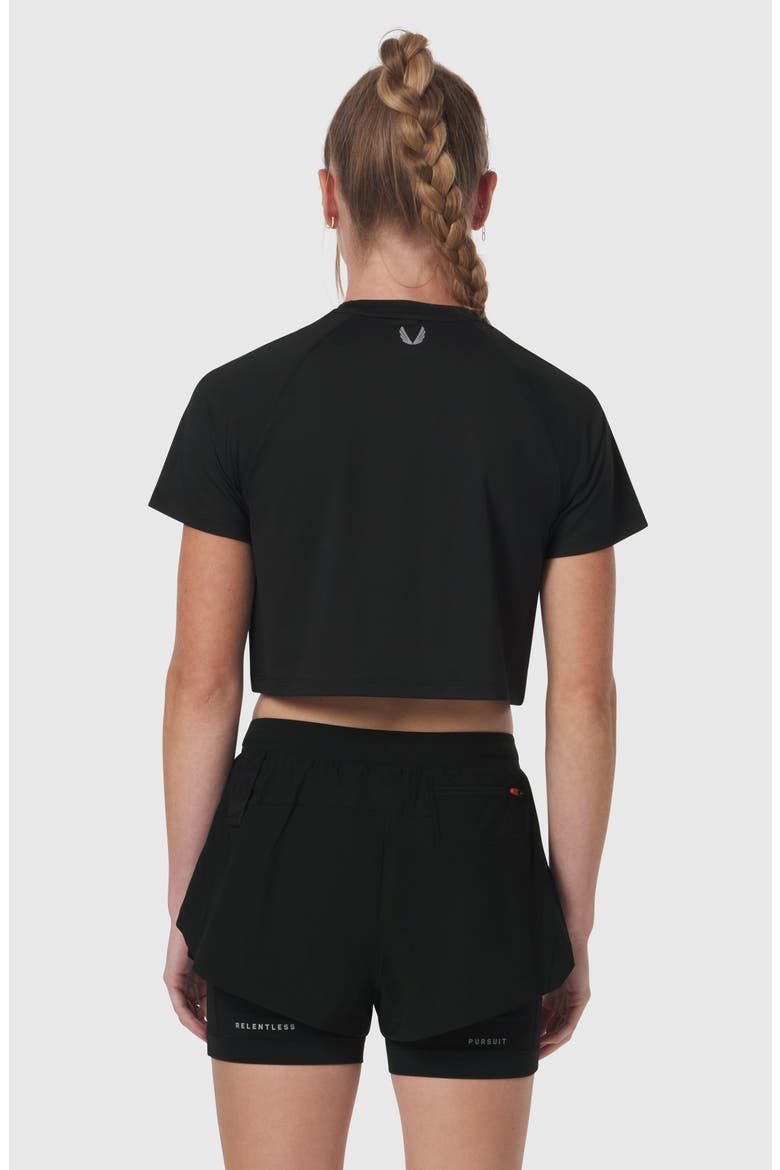 AeroSilver Cropped Tee, Alternate, color, Black