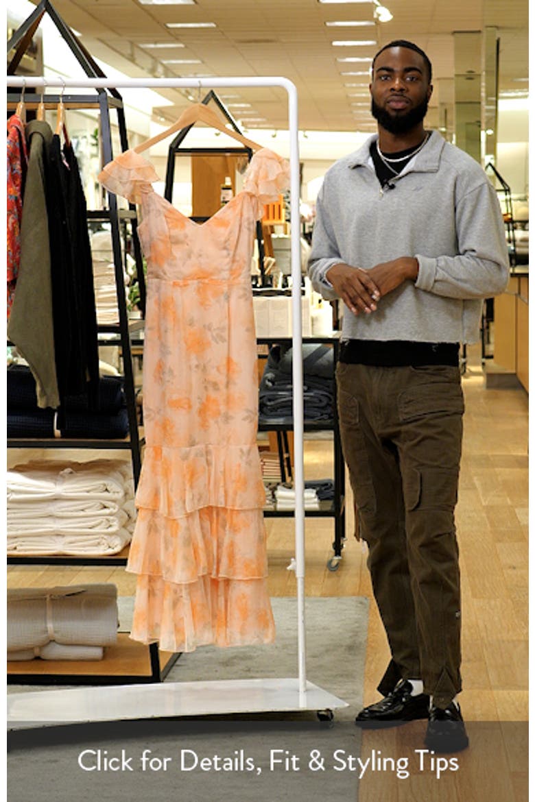 Lydia Ruffle Sleeveless Maxi Dress video