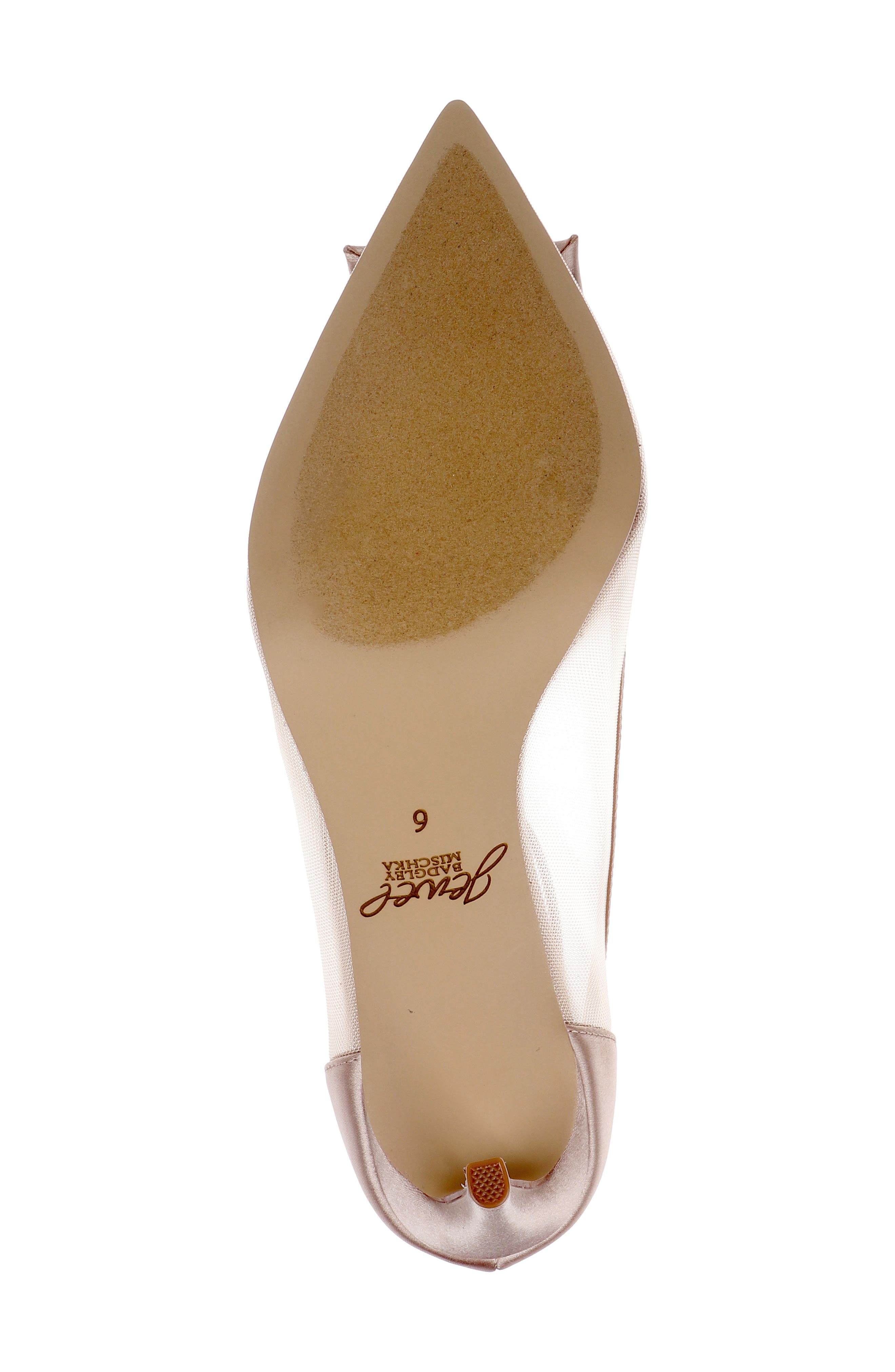 Beckett Ankle Strap Pump, Alternate, color, NUDE/MESH