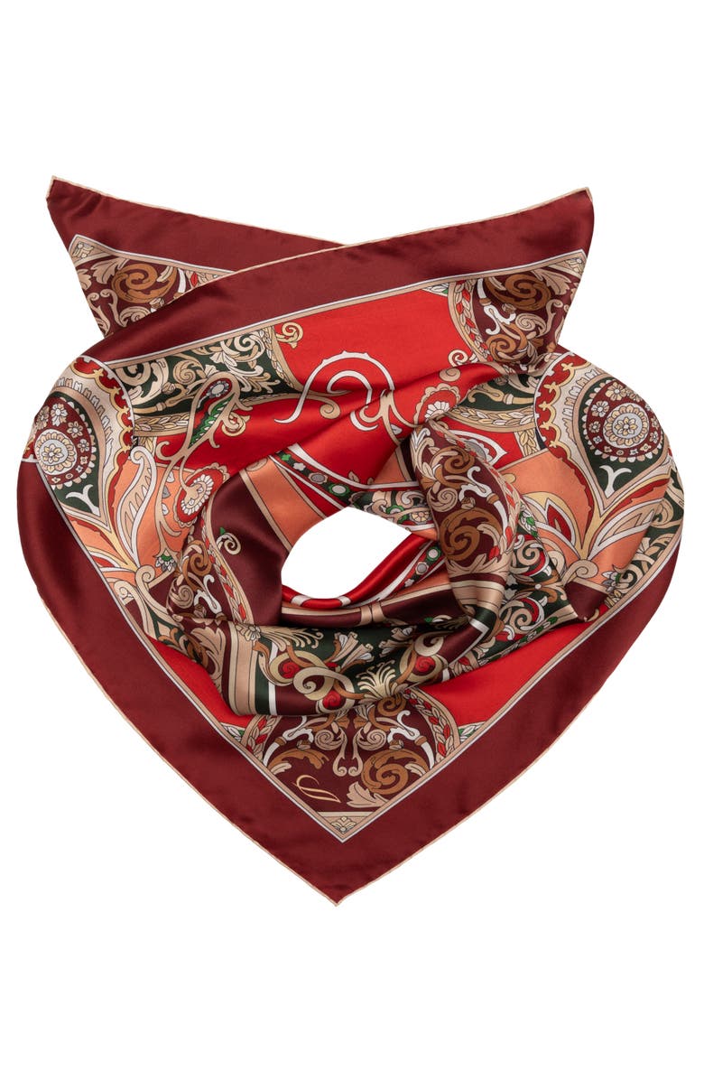Elizabetta Romina - Silk Foulard for Women, Alternate, color, Red