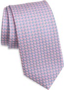 David Donahue Neat Silk & Cotton Tie