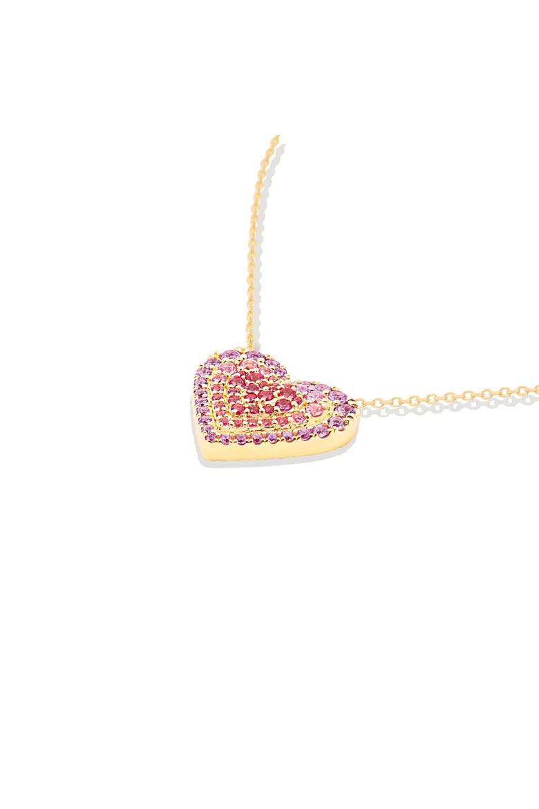 Juju Heart Charm Necklace, Alternate, color, Gold