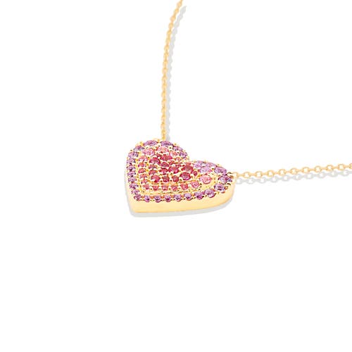Campbell + Charlotte Juju Heart Charm Necklace In Gold