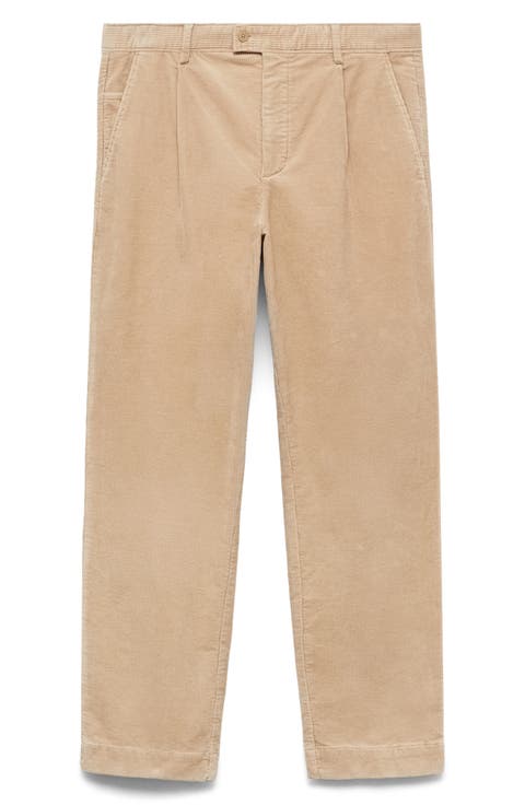Straight Leg Corduroy Pants