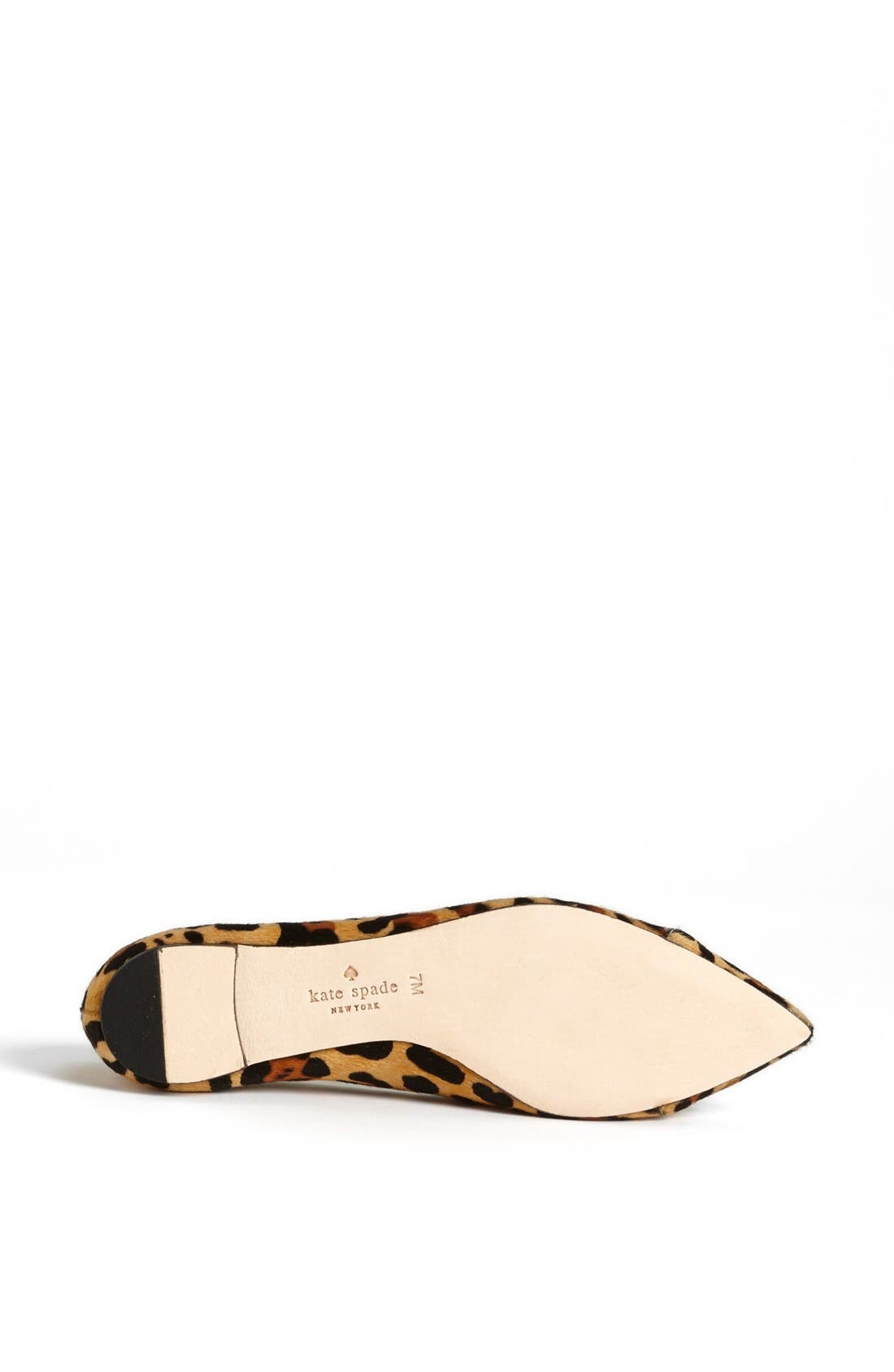 'grenada' pointed toe flat, Alternate, color, LEOPARD HAIRCALF PRINT