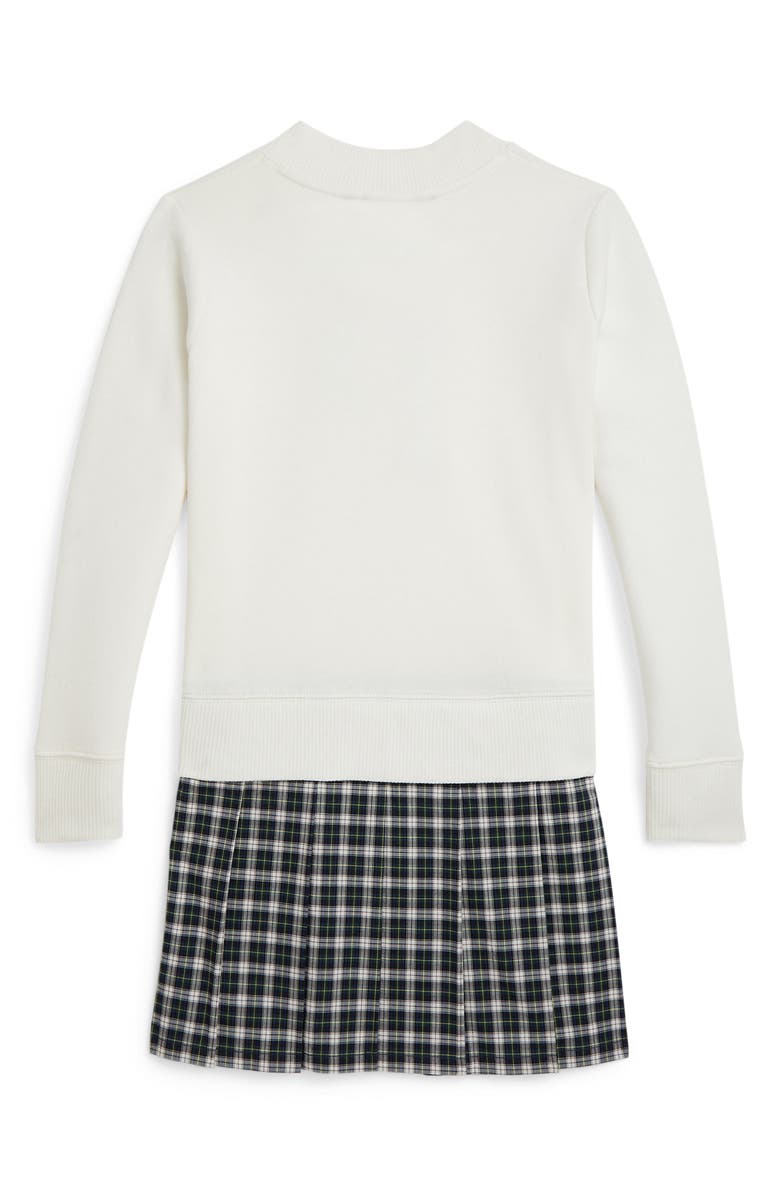 Polo Ralph Lauren Kids' Mixed Media Sweater Dress, Alternate, color, Nevis
