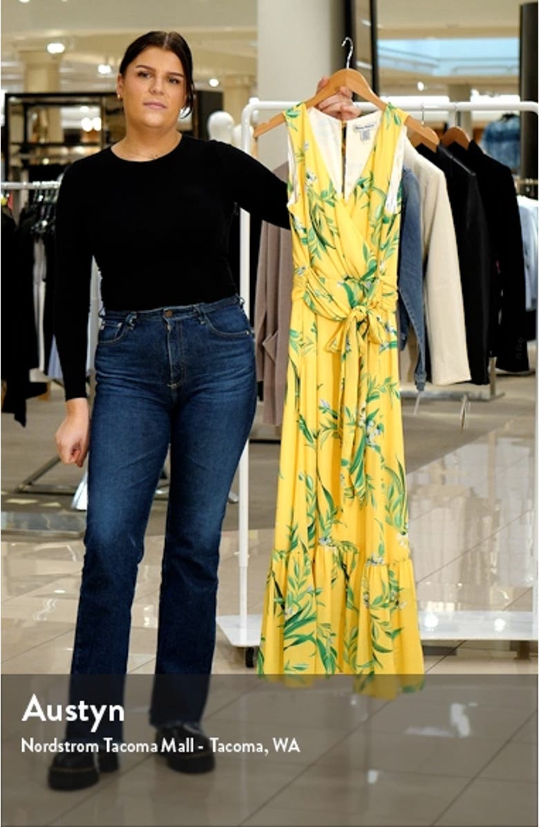 Floral Glow Tie Front Maxi Dress, sales video thumbnail