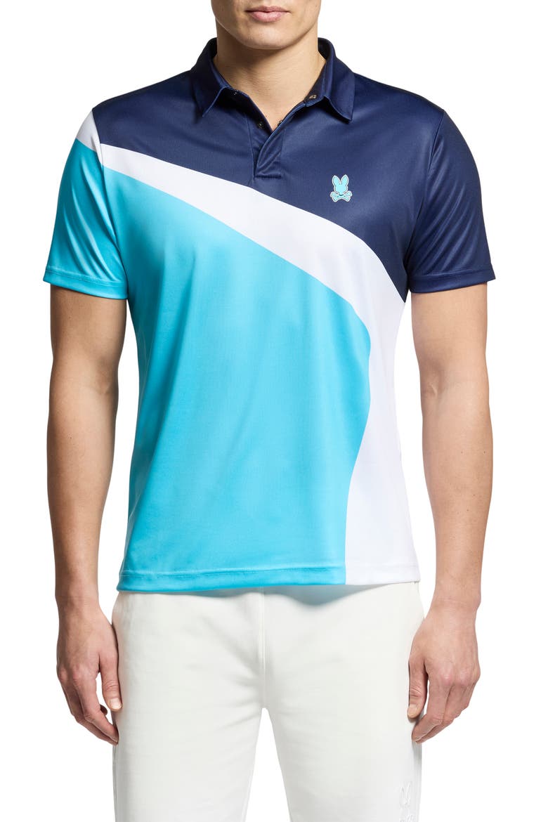 Ray Colorblock Sport Polo, Main, color, BACHELOR BUTTON