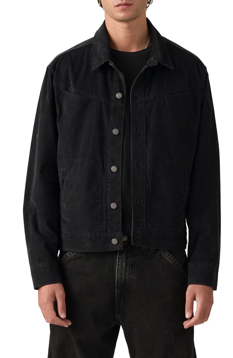 Levi's Market Miners Corduroy Trucker Jacket, Main, color, Dark Phantom