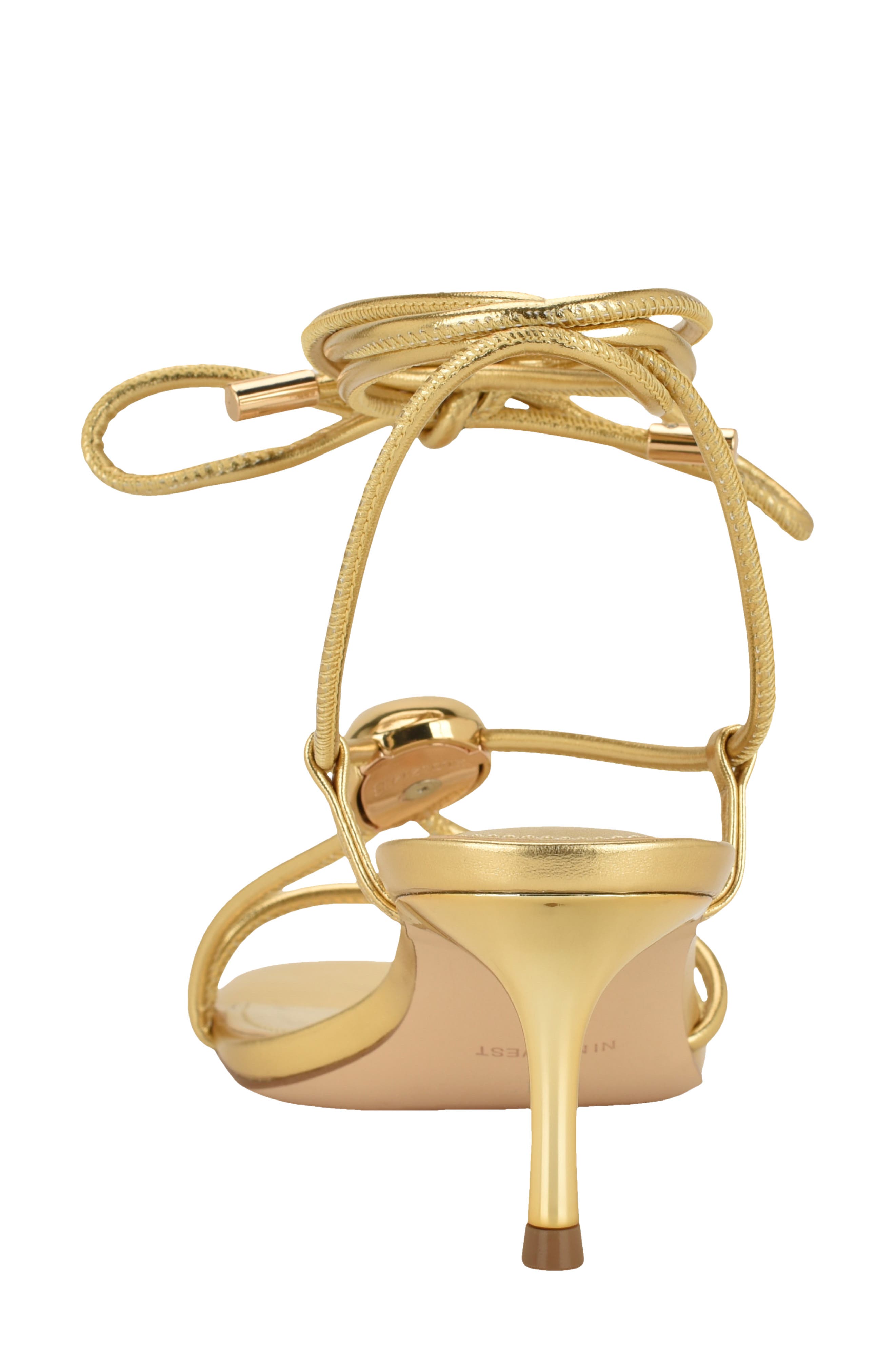 Greska Ankle Wrap Sandal, Alternate, color, GOLD