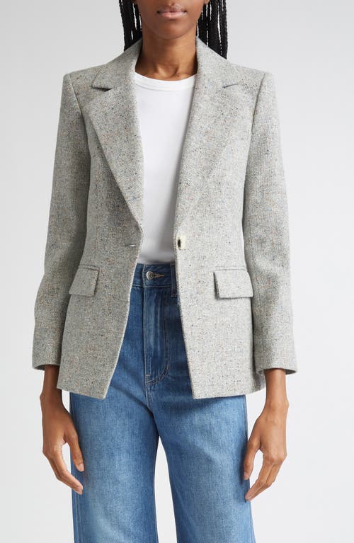Veronica Beard Healy Donegal Tweed Dickey Jacket In Gray