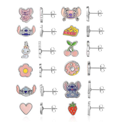 Lilo and Stitch 12 Pairs Earring Set