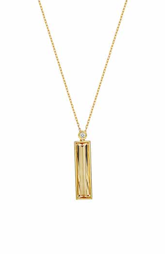 Gemstone & Diamond Pendant Necklace (Nordstrom Exclusive)