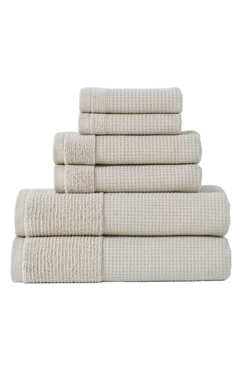 Waffle Rib 6-Piece Towel Set