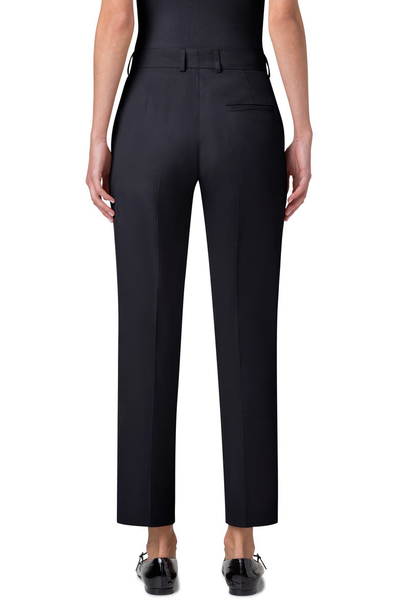 Akris Flavin Cotton Techno Gabardine Ankle Pants, Alternate, color, 