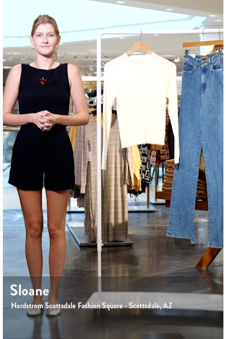 Evie Mock Neck Rib Top video