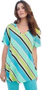 Roaman's Plus Size Ultimate Short Sleeve Swing Tee