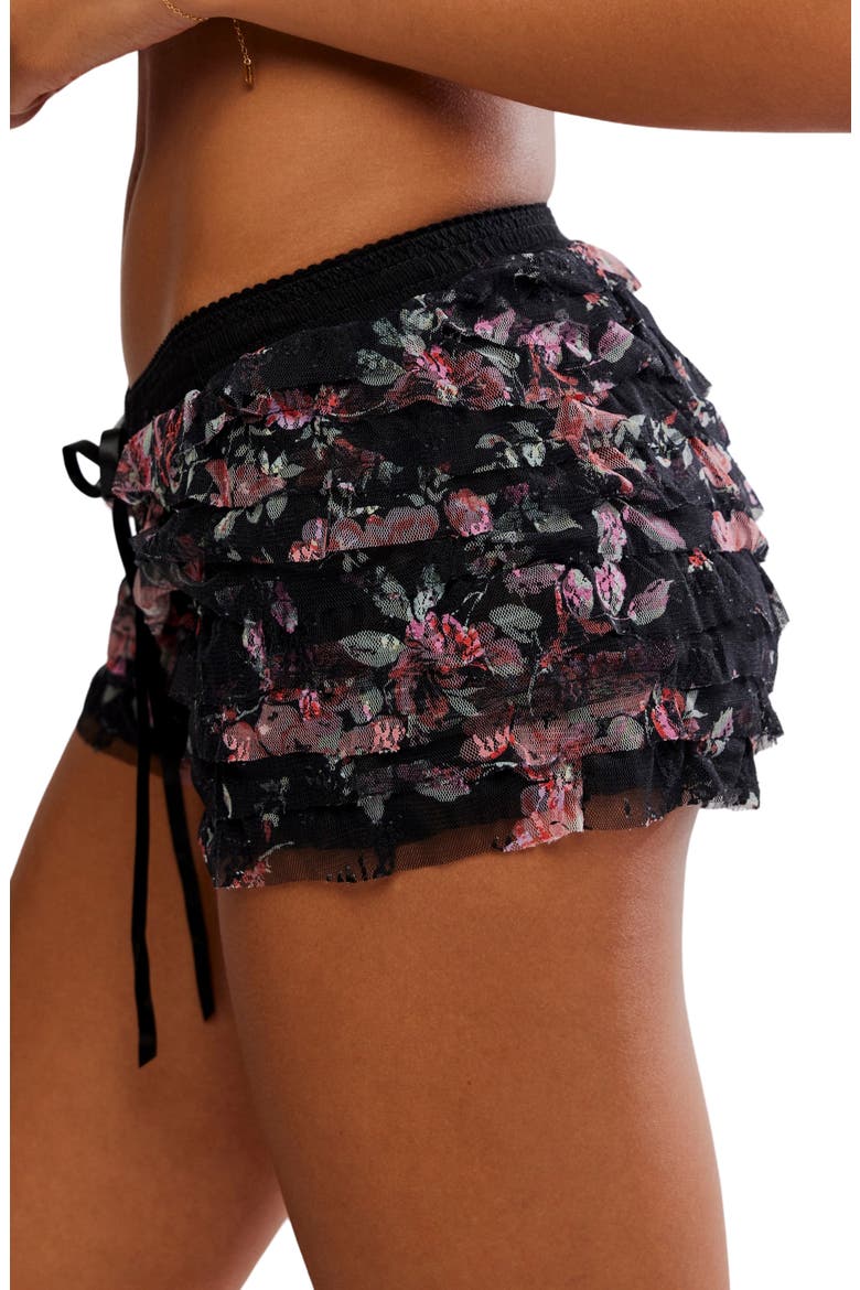 Feeling For Lace Boxer Shorts, Alternate, color, BLACK COMBO