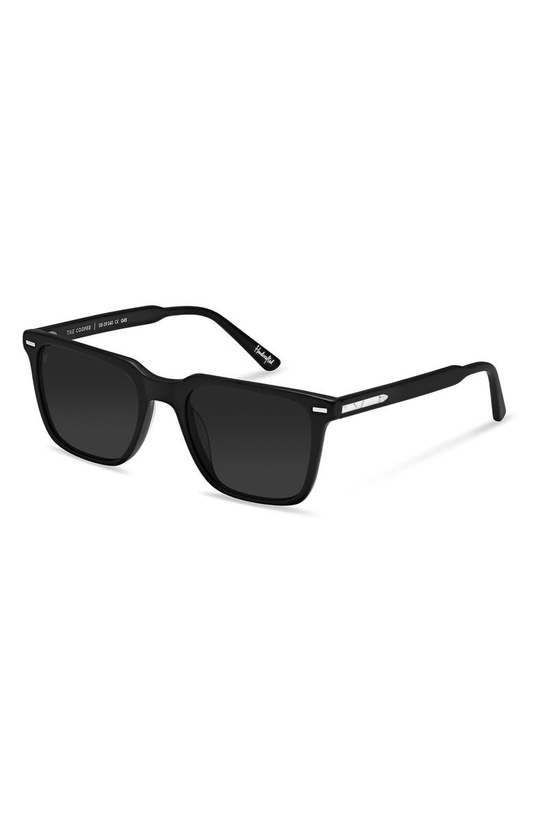 Vincero Cooper 50mm Polarized Rectangle Sunglasses, Alternate, color,