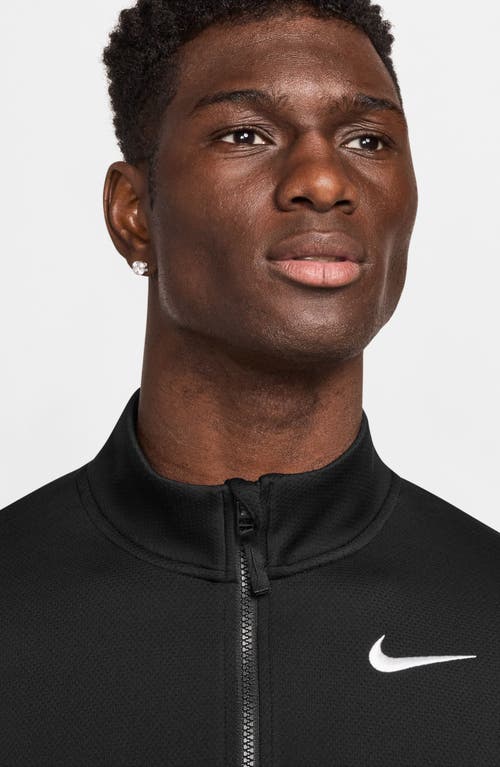 Nike Men's Victory Dri-fit 1/2-zip Golf Top In Black/white