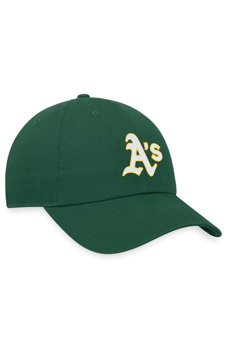 Nike Men's Nike Green Oakland Athletics Heritage 86 Lightweight Unstructured Adjustable Hat, Alternate, color,