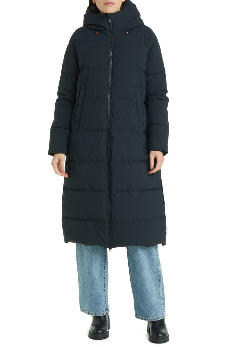 Save The Duck Missy Water Repellent Hooded Coat, Main, color,